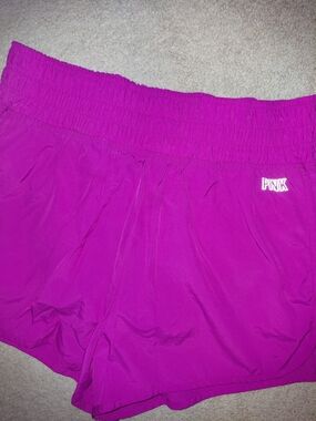 PINK Victoria's Secret Bright Fuchsia, Blue, & Black Shorts. Size M